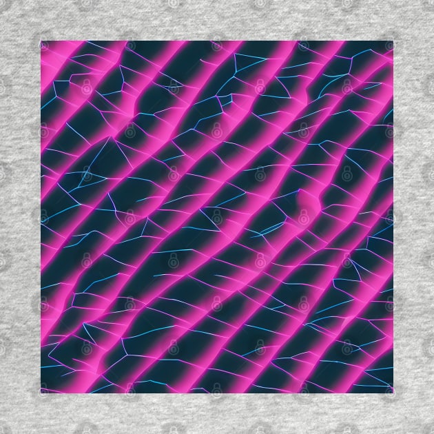 Electrifying Lines - pink and blue lines on black background by Artilize